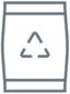 A green square with an arrow in the middle.